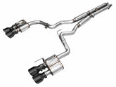 AWE SwitchPath™ Exhaust for S650 Ford Mustang Dark Horse - Quad Diamond Black Tips - Primary
