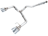 AWE Track Edition Exhaust for VB Subaru WRX - Chrome Silver Tips - Primary