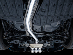 AWE Touring Edition Exhaust for FL5 Civic Type R - Triple Chrome Silver Tips - Mounted