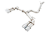 AWE Track Edition Exhaust for Audi 8V S3 - Chrome Silver Tips, 102mm - Primary