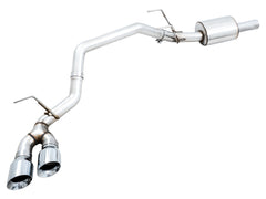 AWE 0FG Single Side Exit Catback Exhaust for 4th Gen RAM 1500 5.7L (without bumper cutouts) - Dual Chrome Tips - Primary