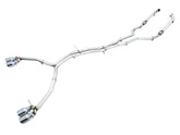 AWE Track Edition Exhaust for Audi B9 S5 Coupe - Chrome Silver 102mm Tips - Primary