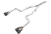 AWE Track Edition Exhaust for 17+ Challenger 5.7 - Diamond Black Quad Tips - Primary