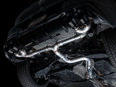 AWE Track Edition Exhaust for Volkswagen MK8 Golf R - Diamond Black Tips - Mounted