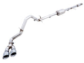 AWE 0FG Catback Dual Side Exit Exhaust for 4th Gen Silverado/Sierra 1500 5.3L (Flat Bumper) - Chrome Silver Tips - Primary