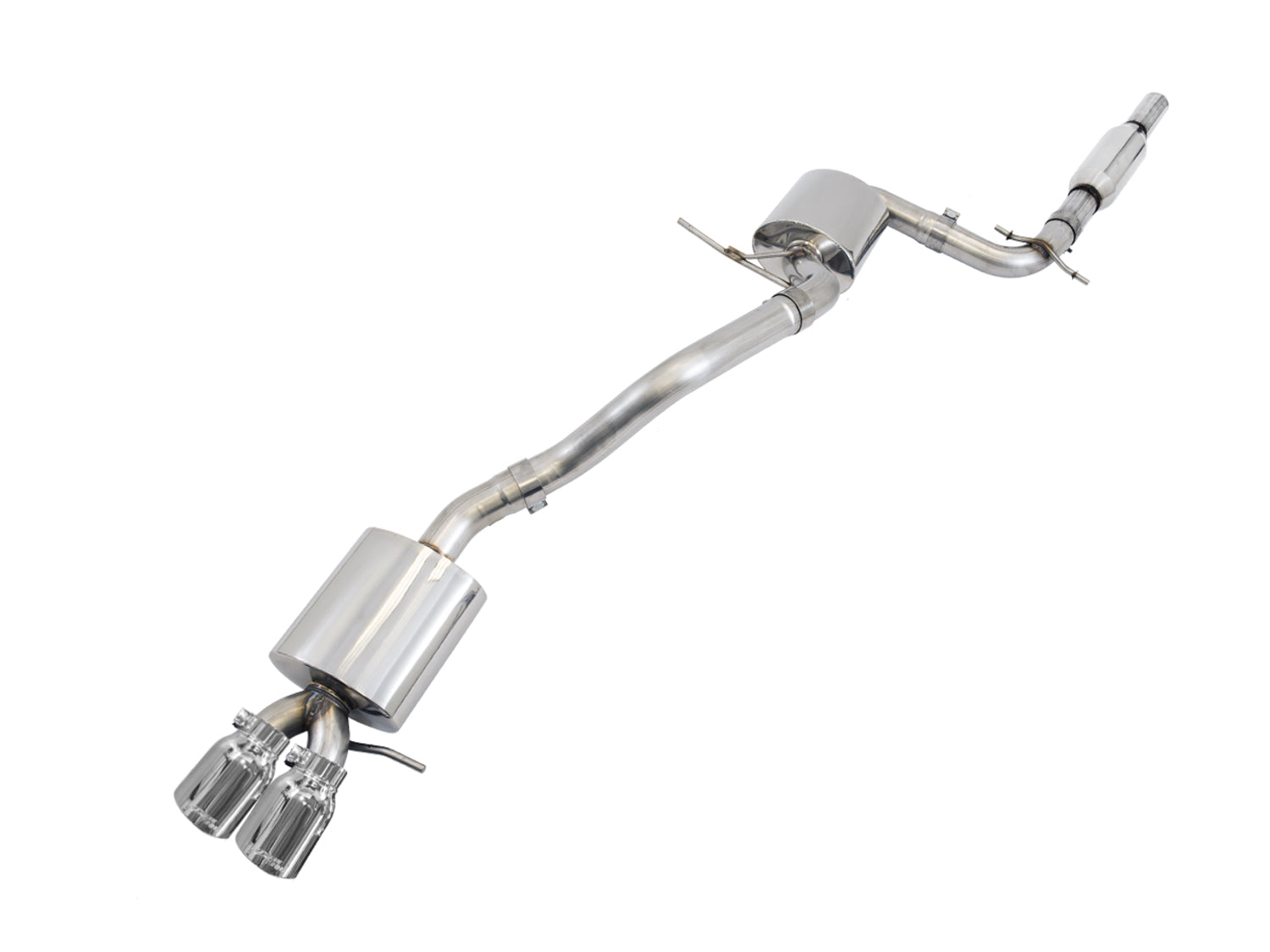 AWE Touring Edition Exhausts for MK5 Jetta, MK6 Sportwagen 2.5L - Chrome Silver Tips - Primary