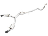 AWE Touring Edition Exhaust for B9 A4, Dual Outlet - Diamond Black Tips (includes DP) - Primary