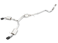 AWE Touring Edition Exhaust for B9 A4, Dual Outlet - Diamond Black Tips (includes DP) - Primary