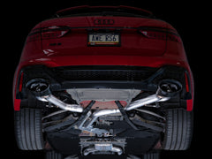 AWE SwitchPath™ Exhaust for C8 Audi RS 6/RS 7 - Diamond Black RS-style Tips - Mounted