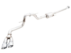 AWE 0FG Dual Side Exit Exhaust for '21+ Ford F-150 - 4.5" Chrome Silver Tips - Primary