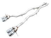 AWE Track Edition Catback Exhaust for BMW G8X M3/M4 - Chrome Silver Tips - Primary