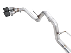 AWE 0FG Dual Side Exit Exhaust for '21+ Ford F-150 - 4.5" Diamond Black Tips - out of package