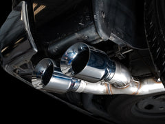 AWE 0FG Single Side Exit Catback Exhaust for 4th Gen RAM 1500 5.7L (without bumper cutouts) - Dual Chrome Tips - Mounted