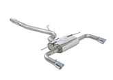 AWE Touring Edition Exhaust for Audi 8V A3 2.0T - Dual Outlet, Chrome Silver 90 mm Tips - Primary