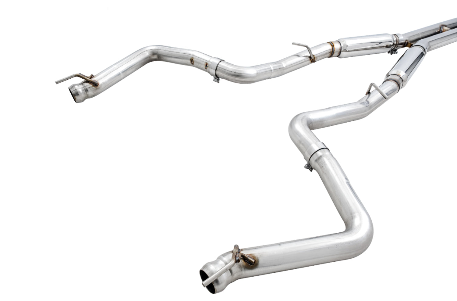 AWE Track Edition Exhaust for 15+ Challenger 6.4 / 6.2 SC - Stock Tips - out of package