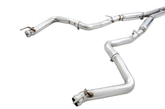 AWE Track Edition Exhaust for 15+ Challenger 6.4 / 6.2 SC - Stock Tips - out of package