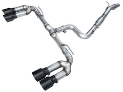 AWE Track Edition Exhaust for Audi 8Y S3 - Diamond Black Tips - Primary