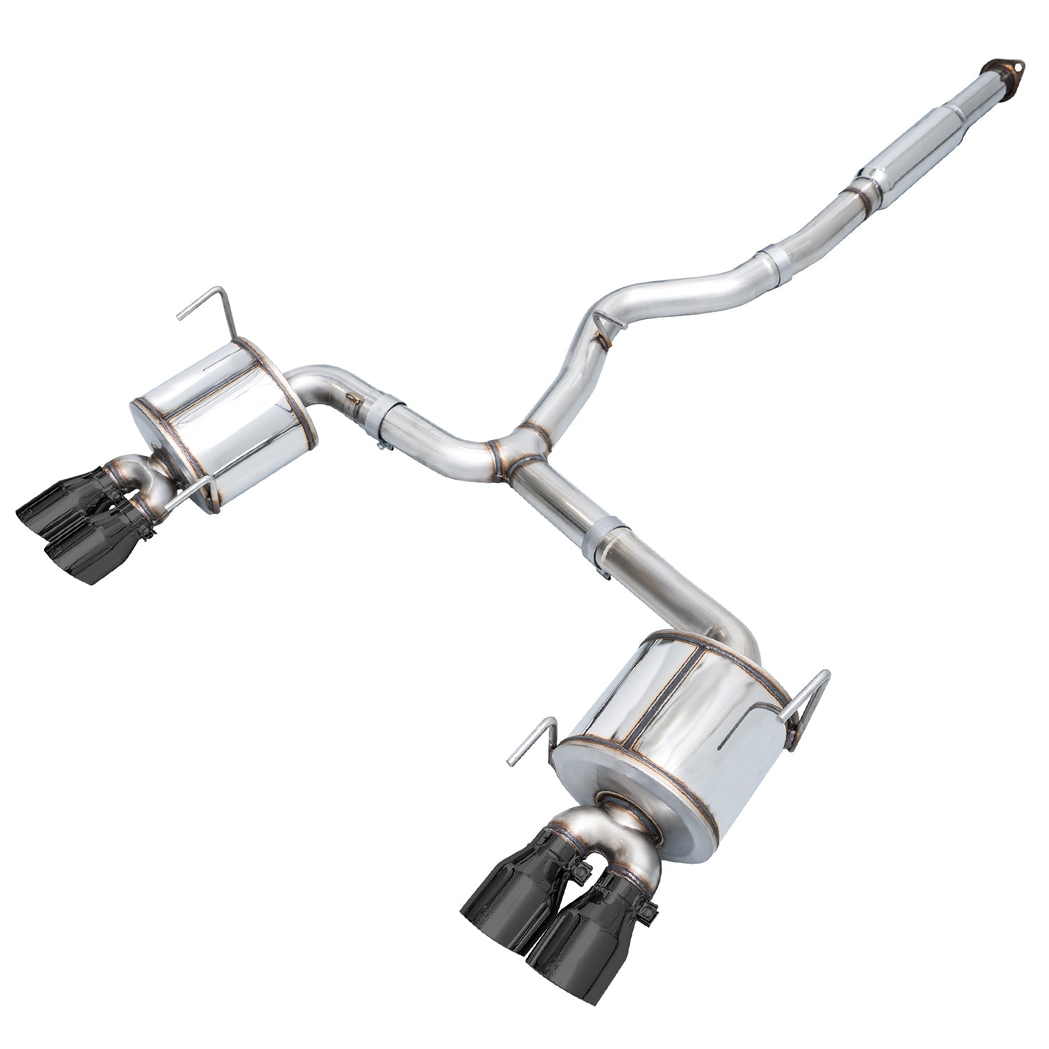 AWE Touring Edition Exhaust for VA STI / GV WRX / GV STI Sedan - Diamond Black Quad Tips (102mm) - Primary