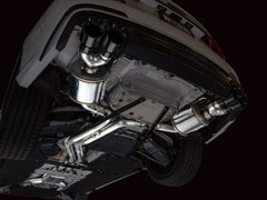 AWE Touring Edition Exhaust for Audi C8 S6/S7 - Diamond Black Tips - Mounted
