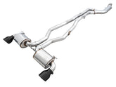 AWE Non-Resonated Touring Edition Exhaust for A90 Supra - 5" Diamond Black Tips - Primary