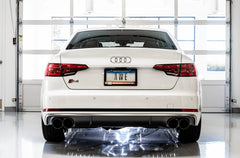 AWE Touring Edition Exhaust for Audi B9 S5 Sportback - Diamond Black 102mm Tips - Mounted