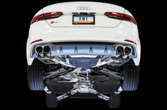 AWE SwitchPath™ Exhaust for Audi B9 S5 Coupe - Chrome Silver 102mm Tips - Mounted
