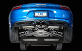 AWE Performance Exhaust System for Porsche 981 - With Diamond Black Tips - Mounted
