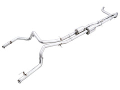 AWE 0FG Catback Exhaust for Silverado ZR2/Sierra AT4X - Dual Bashguard (no tips) - Primary