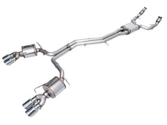 AWE Touring Edition Exhaust for Audi C8 S6/S7 - Chrome Silver Tips - Primary