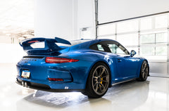 AWE SwitchPath™ Exhaust for Porsche 991.1 / 991.2 GT3 / RS - Chrome Silver Tips - Mounted