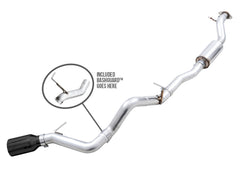 AWE 0FG Catback Exhaust for Ford Bronco with BashGuard™ - Single 5" Diamond Black Tip - out of package