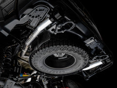 AWE 0FG Catback Exhaust for RAM TRX - Diamond Black Tips - Mounted