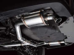 AWE 0FG Exhaust for Subaru Outback 2.4T - Dual BashGuards - Mounted