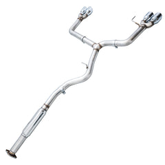 AWE Track Edition Exhaust for VA / GV WRX / STI Sedan - Chrome Silver Quad Tips (102mm) - out of package