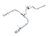 AWE Track Edition Exhaust - Resonated - for MK7 Jetta GLI w/ High Flow Downpipe (not included) - Chrome Silver Tips - Primary