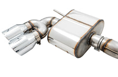 AWE SwitchPath™ Exhaust for MK7.5 Golf R - Chrome Silver Tips, 102mm - Close Up