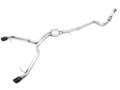 AWE Track Edition Exhaust for B9 A4, Dual Outlet - Diamond Black Tips (includes DP) - Primary