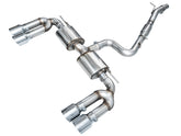 AWE Touring Edition Exhaust for Audi 8Y S3 - Chrome Silver Tips - Primary