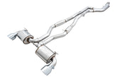 AWE Resonated Touring Edition Exhaust for A90 Supra - 5" Chrome Silver Tips - Primary
