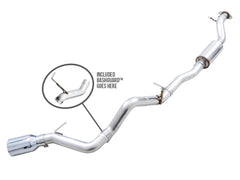 AWE 0FG Catback Exhaust for Ford Bronco with BashGuard™ - Single 5" Chrome Silver Tip - Primary