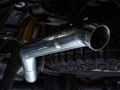 AWE 0FG Catback Exhaust for Silverado ZR2/Sierra AT4X - Dual Bashguard (no tips) - Close Up