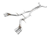 AWE Track Edition Cat-back Exhaust for Gen6 Camaro SS / ZL1 / LT1 - Resonated - Chrome Silver Tips (Quad Outlet) - Primary