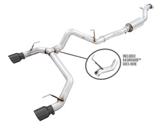 AWE 0FG Catback Exhaust for Ford Bronco with BashGuard™ - Dual 4.5" Diamond Black Tips - Primary