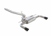 AWE Touring Edition Exhaust for Audi 8V A3 2.0T - Dual Outlet, Diamond Black 90 mm Tips - Primary