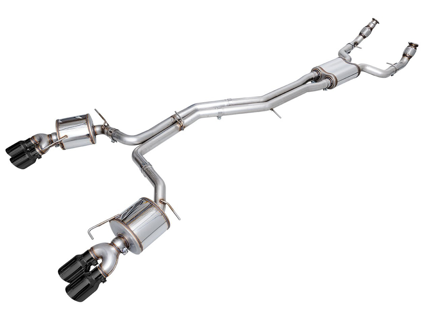 AWE Touring Edition Exhaust for Audi C8 S6/S7 - Diamond Black Tips - Primary