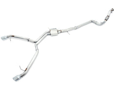 AWE Track Edition Exhaust for B9 A4, Dual Outlet - Chrome Silver Tips (includes DP) - Primary