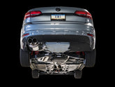 AWE Touring Edition Exhaust for MK6 Jetta 1.4T - Chrome Silver Tips - Mounted
