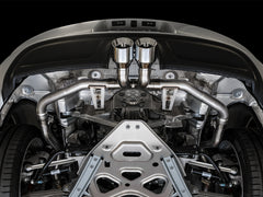 AWE Track Edition Exhaust for Porsche 718 Boxster / Cayman - Chrome Silver Tips - Mounted