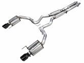 AWE Touring Edition Exhaust for S650 Ford Mustang GT Fastback - Dual Diamond Black Tips - Primary