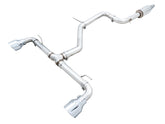 AWE Track Edition Exhaust for VW MK8 GTI - Chrome Silver Tips - Primary